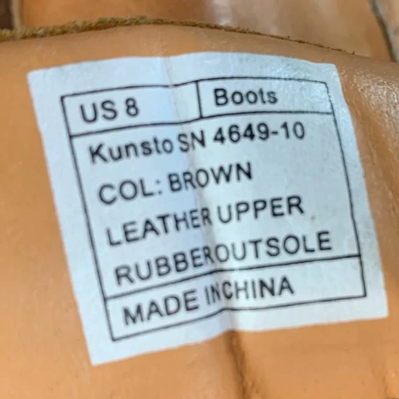 Kunsto Men’s Brogue Boots - Picture 11 of 11